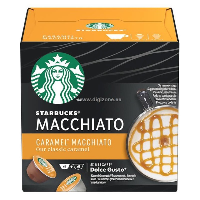 Nescafe kohvikapslid Dolce Gusto Starbucks Caramel Macchiato, 12tk