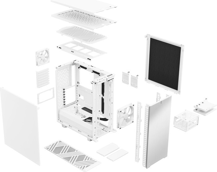 Fractal Design korpus Define 7 Compact Side Window, valge, Mid-Tower, Mini-ITX/ATX /microATX