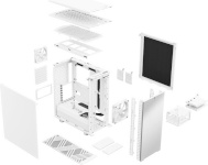 Fractal Design korpus Define 7 Compact Side Window, valge, Mid-Tower, Mini-ITX/ATX /microATX