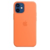 Apple kaitsekest iPhone 12 mini Silicone Case with MagSafe - Kumquat, oranž