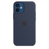 Apple kaitsekest iPhone 12 mini Silicone Case with MagSafe - Deep Navy, tumesinine