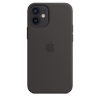 Apple kaitsekest iPhone 12 mini Silicone Case with MagSafe - Black, must
