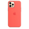 Apple kaitsekest iPhone 12 Pro Max Silicone Case with MagSafe - Pink Citrus, roosa