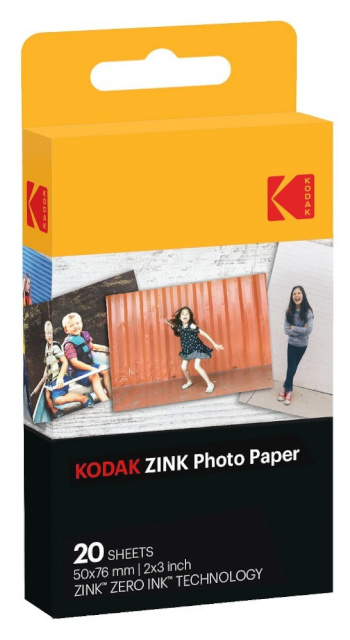 Kodak fotopaber Zink 2x3 20 lehte