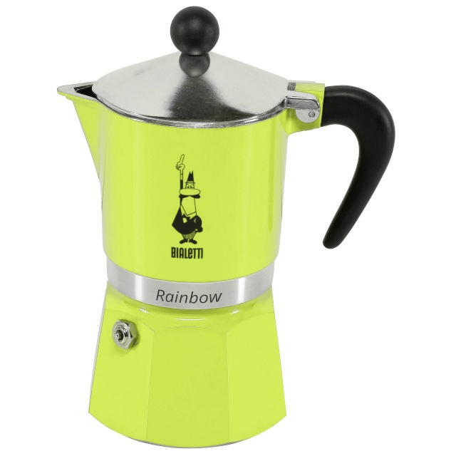 Bialetti espressokann Rainbow (roheline, 3 tassile)