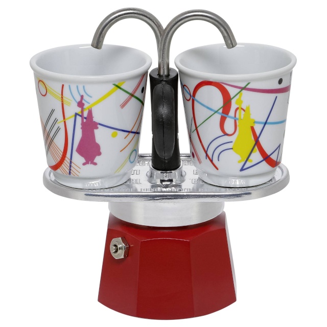 Bialetti espressokann Mini Express Kandinsky, 2 tassile
