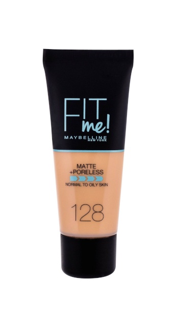 Maybelline jumestuskreem Fit Me! Matte + Poreless 30ml, 128 Warm Nude, naistele