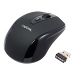 Logilink hiir Logilink Maus optisch Funk 2.4 GHz wireless, must, 2.4GH wireless mini mouse with autolink