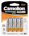 Camelion patareid AA/HR6, 2500 mAh, Rechargeable Batteries Ni-MH, 4 pc(s)