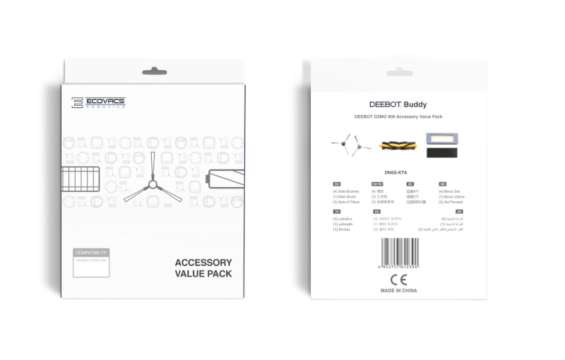 Ecovacs tarvikute komplekt robottolmuimejale Deebot OZMO 905, DN5G-KTA