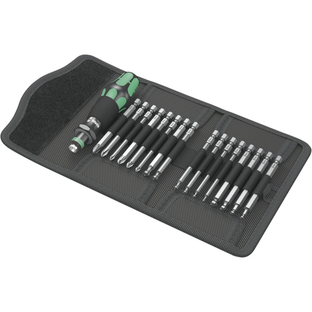 WERA kruvikeerajate kmpl Kraftform Kompakt 60 KK pouch w. 89 mm long Bits