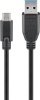 Goobay kaabel USB-C -> USB A 3.0 Cable, must, 2m (71221)