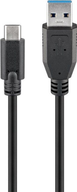 Goobay kaabel USB-C -> USB A 3.0 Cable, must, 2m (71221)