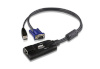 Aten switch USB VGA KVM Adapter 1 x RJ-45 Female, 1 x USB Male, 1 x HDB-15 Male