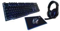 Rebeltec klaviatuur Gaming kit:Keyboard + mous + pad + headphone