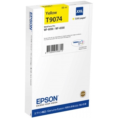 Epson tindikassett T9074 kollane XXL