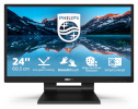 Philips monitor LCD monitor 242B9TL 24, Full HD, 1920 x 1080 pixels, Touchscreen, IPS, 16:9, must, 5 ms, 250 cd/m², W-LED system