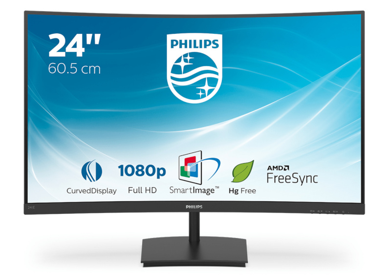 Philips monitor 241E1SC 23.6 inch Curved VA HDMI Freesync