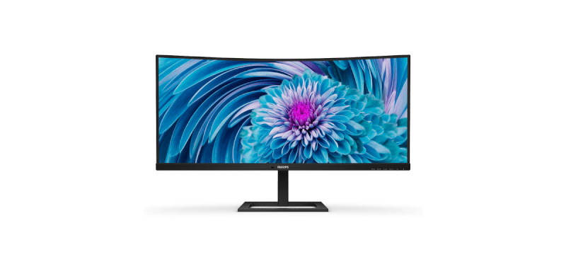 Philips monitor 346E2CUAE 34"" VA Curved HDMI DP USB-C, height adjustment