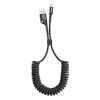 Baseus kaabel Fish Eye Spring Data Cable (USB -> Lightning 1m), must