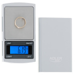 Adler köögikaal Precision AD 3168 Accuracy 0.01 g, hõbedane