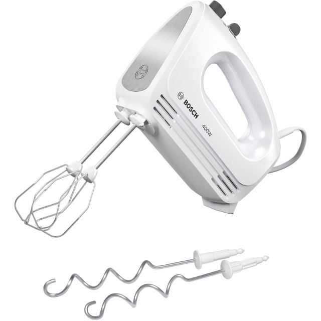 Bosch käsimikser MFQ24200 CleverMixx Hand Mixer 400W, valge