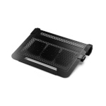 Cooler Master NotePal U3 Plus Notebook cooler up to 19" 1.1 kg, Black, 435 x 333 x 76 mm
