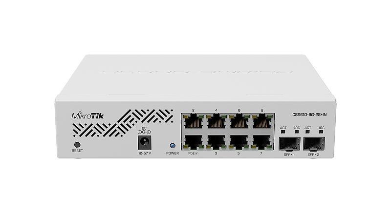 MikroTik ruuter Cloud Switch CSS610-8G-2S+IN