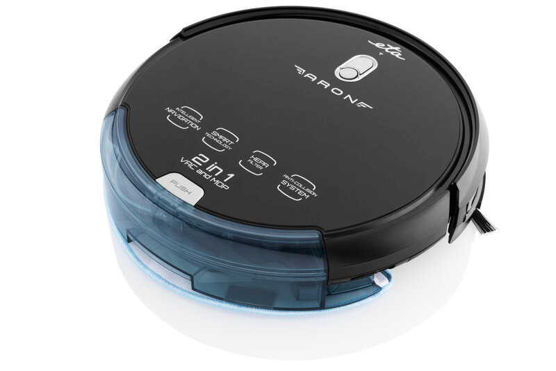 Eta robottolmuimeja 251290000 Aron Robotic Vacuum Cleaner, must
