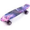 Meteor rula Multicolor V-Galaxy Skateboard, roosa-tumesinine (22601)
