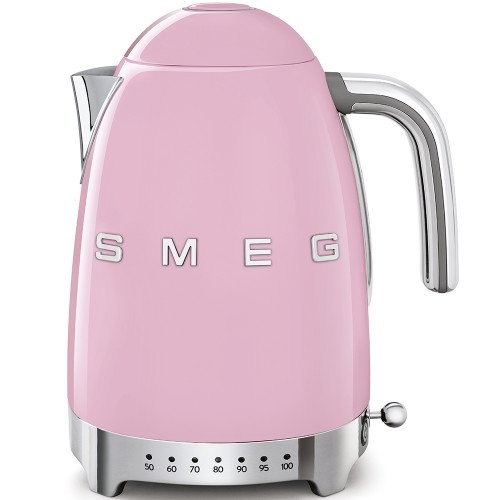 Smeg veekeetja KLF04CREU 50's Style, temperatuuri reguleerijaga, roosa