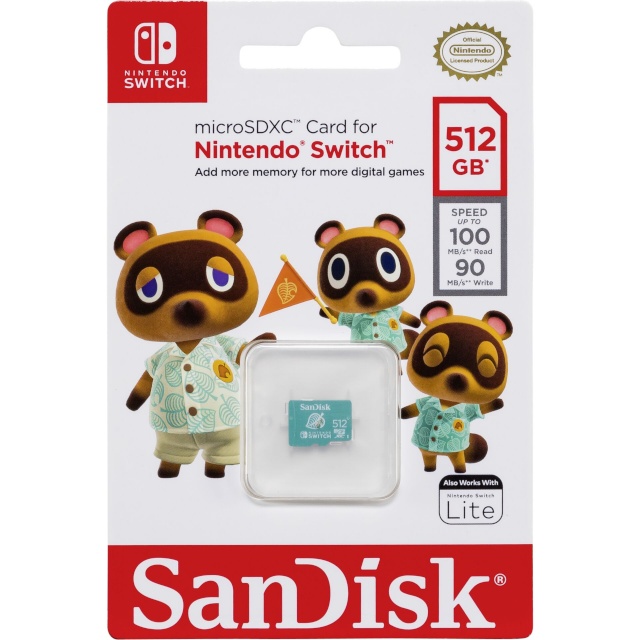 SanDisk mälukaart microSDXC 100MB 512GB Nintendo SDSQXAO-512G-GNCZN