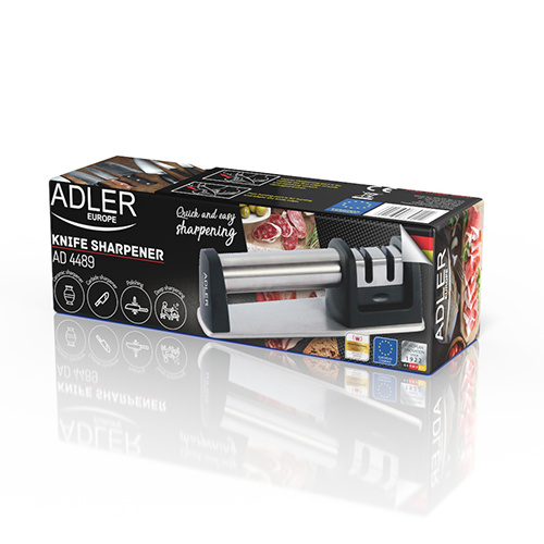 Adler noateritaja Adler Knife sharpener AD 4489 Manual, must/Stainless steel, 2