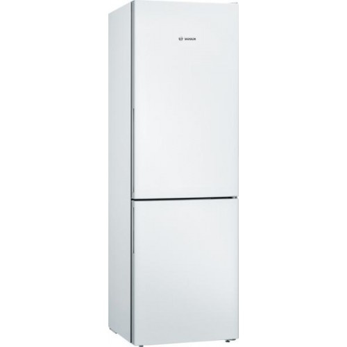 Bosch külmik KGV362WEAS 186cm, 214/94 l, LowFrost, 39dB, elektrooniline juhtimine, valge