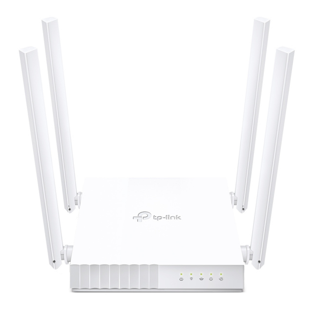 TP-LINK ruuter Archer C24 Dual-Band 4x10/100 (RJ-45) ports, 2.4GHz&5GHz, 802.11ac, 300+433Mbps, 4xFixed Antennas