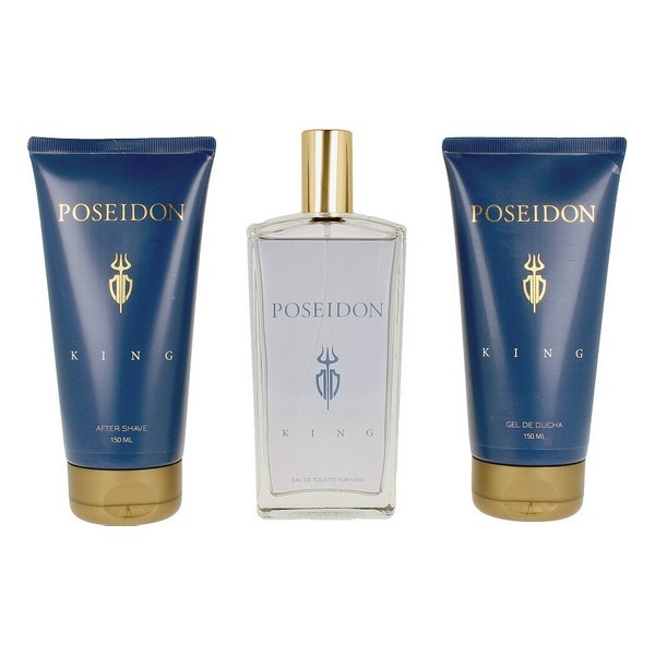 Poseidon meeste parfüümi komplekt The King EDT (3-osaline) (3-osaline)