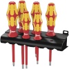 WERA kruvikeerajate kmpl 160 i/6 Rack Screwdriver Set Kraftform Plus Ser.100