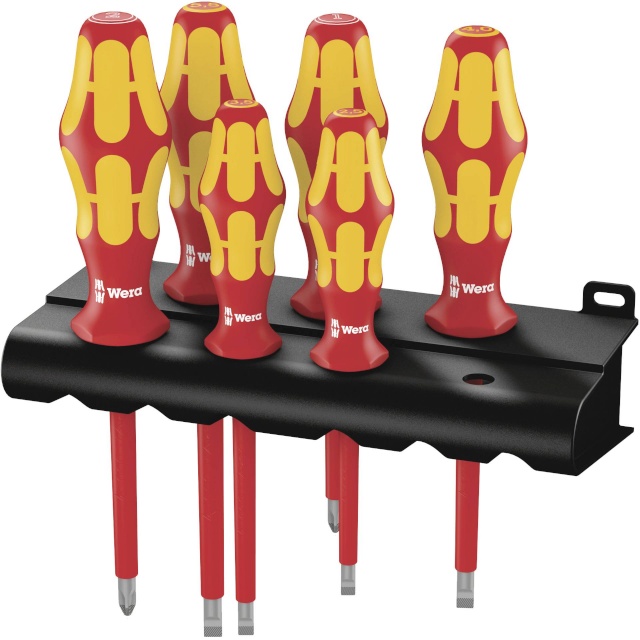 WERA kruvikeerajate kmpl 160 i/6 Rack Screwdriver Set Kraftform Plus Ser.100
