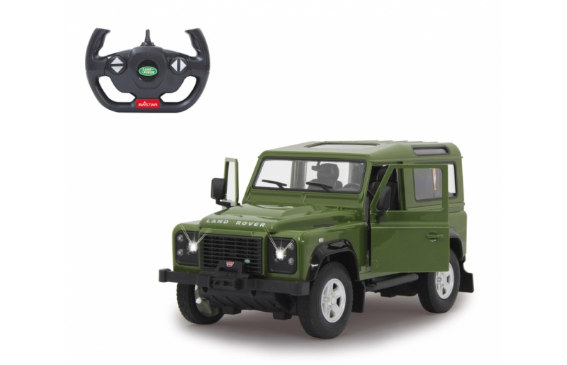 Jamara RC puldiauto Land Rover Defender 1:14 Green 40MHz 6+