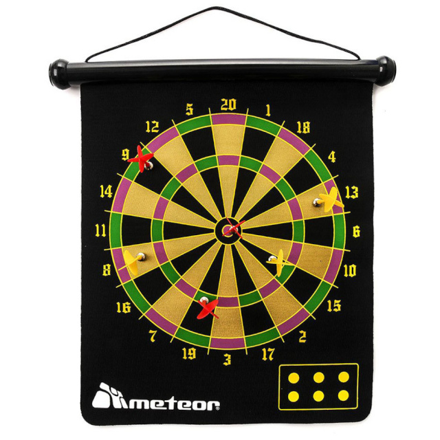 Meteor magnetiga noolemäng Roll-Up Magnetic Dartboard (24684)