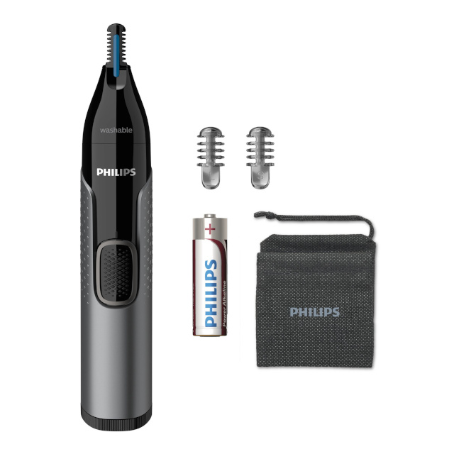 Philips nina-, kõrva- ja kulmukarvade piirel NT3650/16 Series 3000 Nose Trimmer, hall
