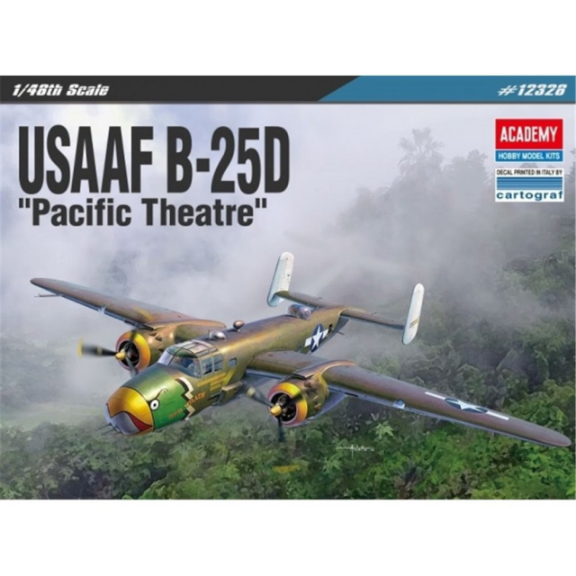Academy liimitav mudel USAAF B-25D Pacific Theatre