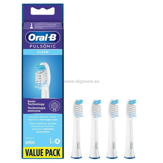 Braun lisaharjad Pulsonic Oral-B Regular, 4tk