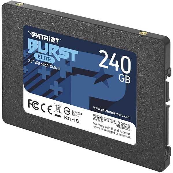 Patriot kõvaketas SSD 240GB Burst Elite 450/320MB/s SATA III 2.