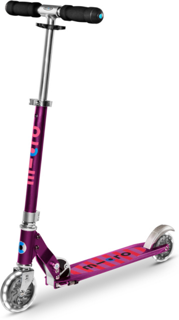 Micro tõukeratas Sprite LED Purple Stripe, lillatriibuline