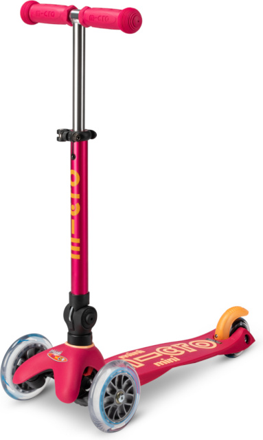 Micro kokkuvolditav tõukeratas Mini Deluxe, rubiinpunane