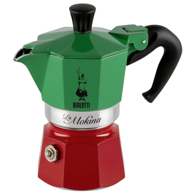 Bialetti espressokann La Mokina Italia Tricolore