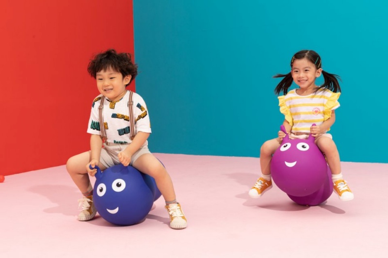 Micro hüppepall Air Hopper Driven Bouncy Ball, sinine