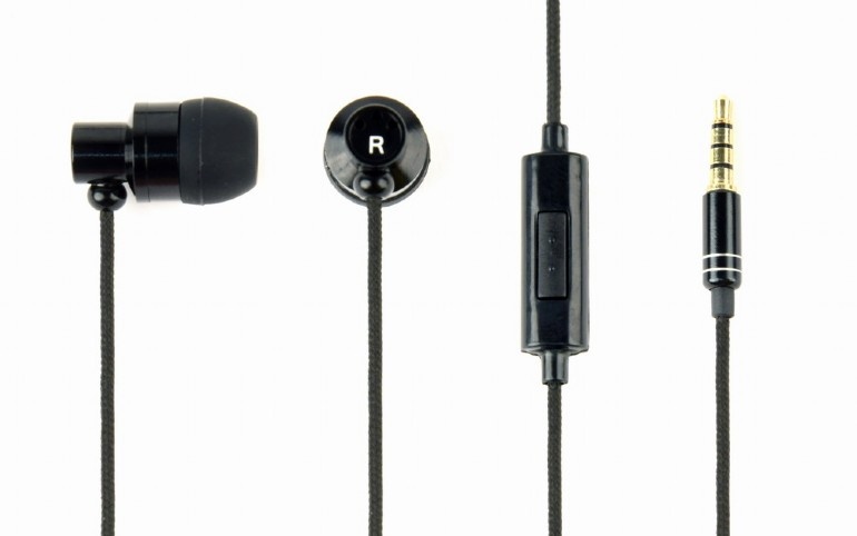 Gembird Metal earphones with mikrofon "Paris" 3.5 mm, must, Built-in mikrofon