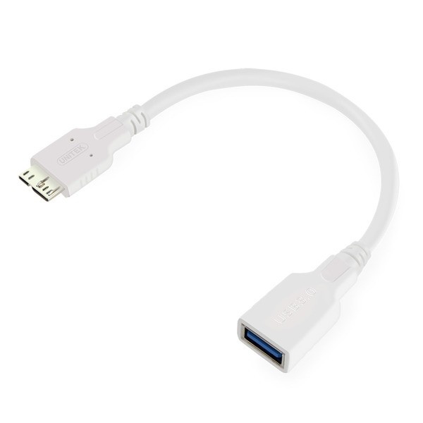 Unitek kaabel Cable OTG USB3.0 AF to microUSB BM, Y-C453, valge